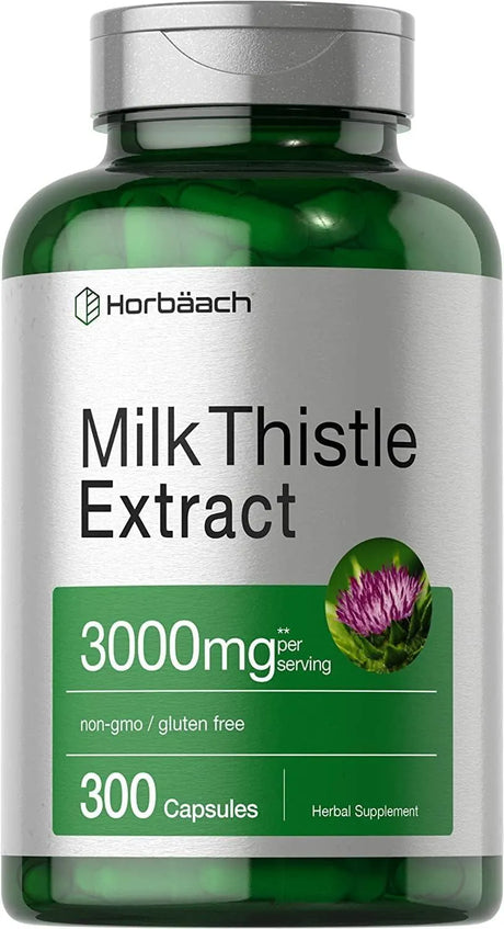 HORBAACH - Horbaach Milk Thistle Extract 3000Mg. 300 Capsulas - The Red Vitamin MX - Suplementos Alimenticios - {{ shop.shopifyCountryName }}