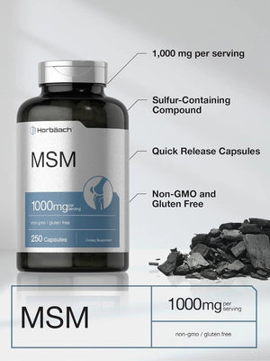 HORBAACH - Horbaach MSM 1000Mg. 250 Capsulas - The Red Vitamin MX - Suplementos Alimenticios - {{ shop.shopifyCountryName }}