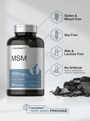 HORBAACH - Horbaach MSM 1500Mg. 240 Capsulas - The Red Vitamin MX - Suplementos Alimenticios - {{ shop.shopifyCountryName }}