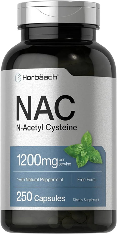 HORBAACH - Horbaach NAC N-Acetyl Cysteine Supplement 1200Mg. 250 Capsulas - The Red Vitamin MX - Suplementos Alimenticios - {{ shop.shopifyCountryName }}