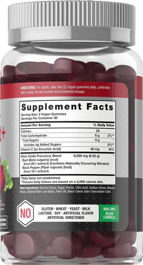 HORBAACH - Horbaach Nitric Oxide Beet Root Gummies 60 Gomitas - The Red Vitamin MX - Suplementos Alimenticios - {{ shop.shopifyCountryName }}