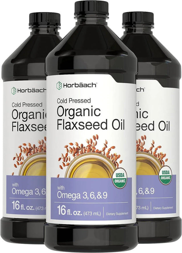 HORBAACH - Horbaach Organic Flaxseed Oil 473Ml. 3 Pack - The Red Vitamin MX - Suplementos Alimenticios - {{ shop.shopifyCountryName }}