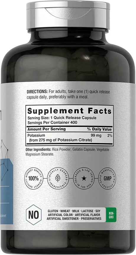 HORBAACH - Horbaach Potassium Citrate Supplement 275Mg. 400 Capsulas - The Red Vitamin MX - Suplementos Alimenticios - {{ shop.shopifyCountryName }}