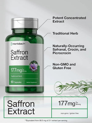 HORBAACH - Horbaach Saffron Extract Capsules 177Mg. 60 Capsulas - The Red Vitamin MX - Suplementos Alimenticios - {{ shop.shopifyCountryName }}