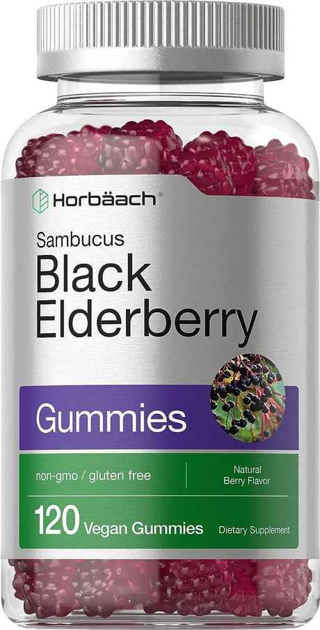 HORBAACH - Horbaach Sambucus Black Elderberry Gummies 120 Gomitas - The Red Vitamin MX - Suplementos Alimenticios - {{ shop.shopifyCountryName }}