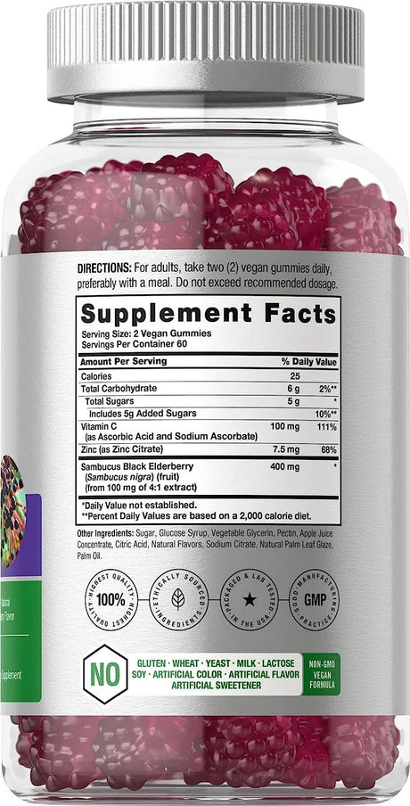 HORBAACH - Horbaach Sambucus Black Elderberry Gummies 120 Gomitas - The Red Vitamin MX - Suplementos Alimenticios - {{ shop.shopifyCountryName }}