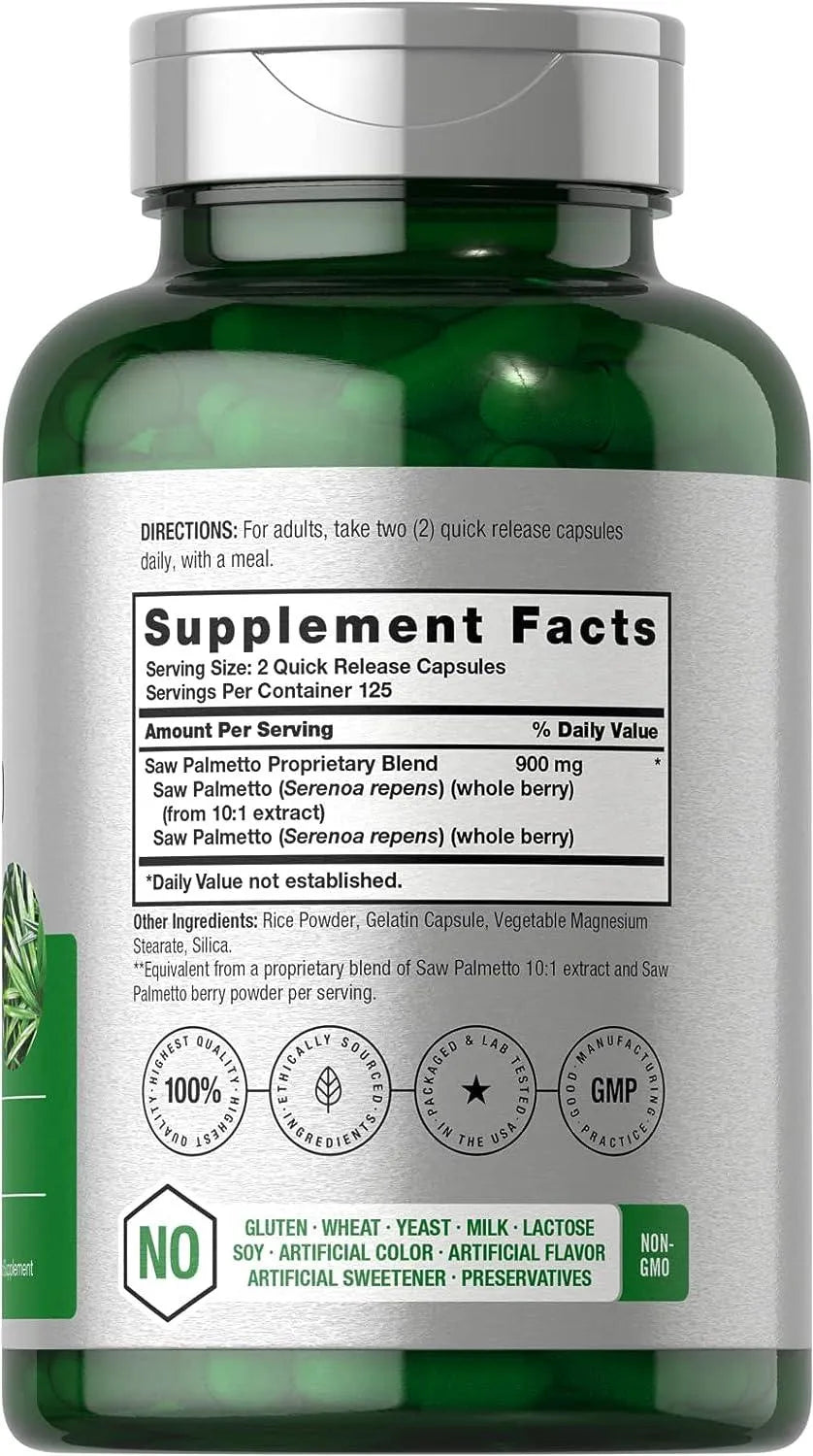 HORBAACH - Horbaach Saw Palmetto Extract 900Mg. 250 Capsulas - The Red Vitamin MX - Suplementos Alimenticios - {{ shop.shopifyCountryName }}