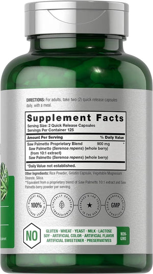 HORBAACH - Horbaach Saw Palmetto Extract 900Mg. 250 Capsulas - The Red Vitamin MX - Suplementos Alimenticios - {{ shop.shopifyCountryName }}