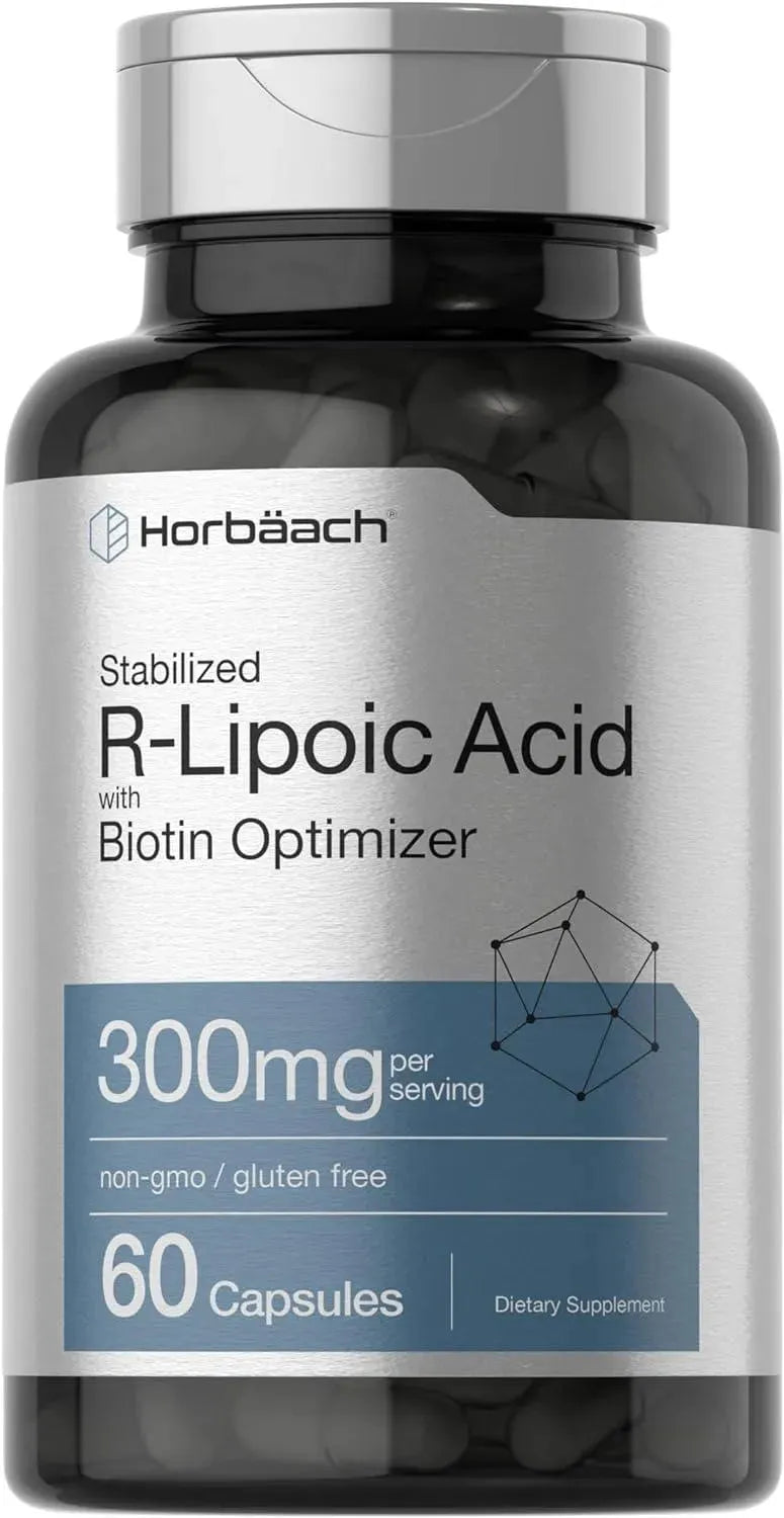 HORBAACH - Horbaach Stabilized R-Lipoic Acid 300Mg. 60 Capsulas - The Red Vitamin MX - Suplementos Alimenticios - {{ shop.shopifyCountryName }}