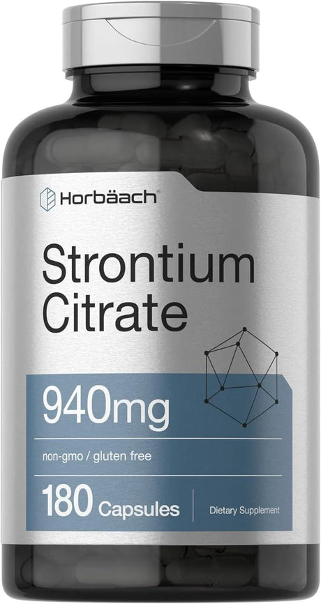 HORBAACH - Horbaach Strontium Citrate 940Mg. 180 Capsulas - The Red Vitamin MX - Suplementos Alimenticios - {{ shop.shopifyCountryName }}