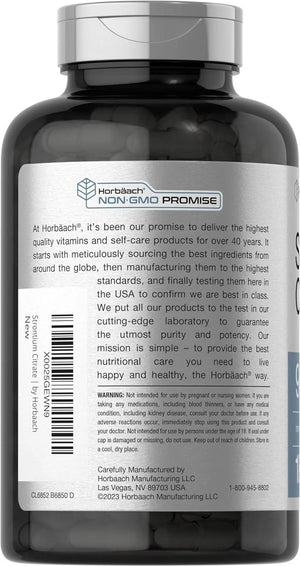 HORBAACH - Horbaach Strontium Citrate 940Mg. 180 Capsulas - The Red Vitamin MX - Suplementos Alimenticios - {{ shop.shopifyCountryName }}