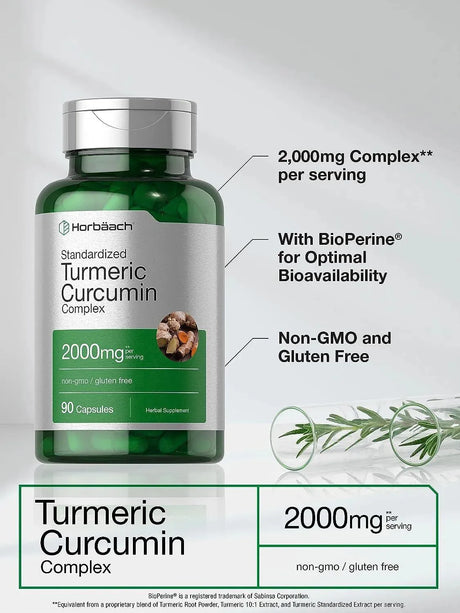 HORBAACH - Horbaach Turmeric Curcumin with Black Pepper 2000Mg. 90 Capsulas - The Red Vitamin MX - Suplementos Alimenticios - {{ shop.shopifyCountryName }}