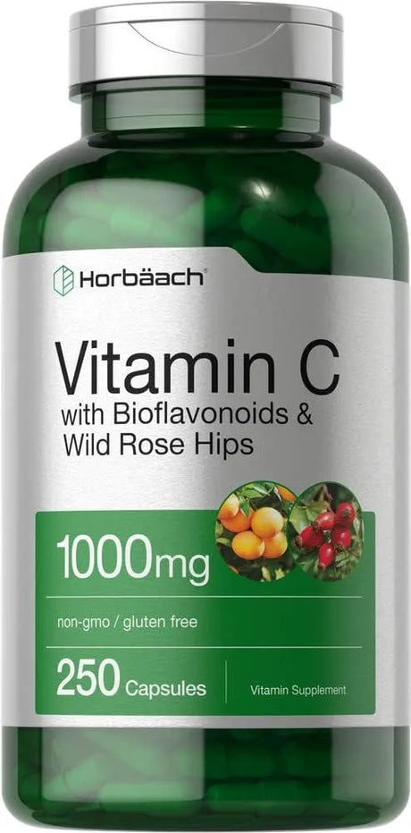 HORBAACH - Horbaach Vitamin C with Bioflavonoids and Rose HIPS 1000Mg. 250 Capsulas - The Red Vitamin MX - Suplementos Alimenticios - {{ shop.shopifyCountryName }}