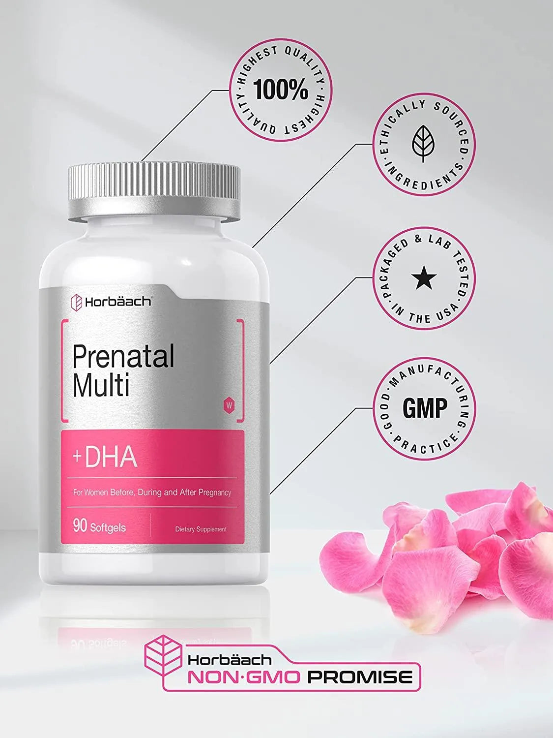 HORBAACH - Horbaach Women's Prenatal Multivitamin DHA, Iron and Folic Acid 90 Capsulas Blandas - The Red Vitamin MX - Suplementos Alimenticios - {{ shop.shopifyCountryName }}