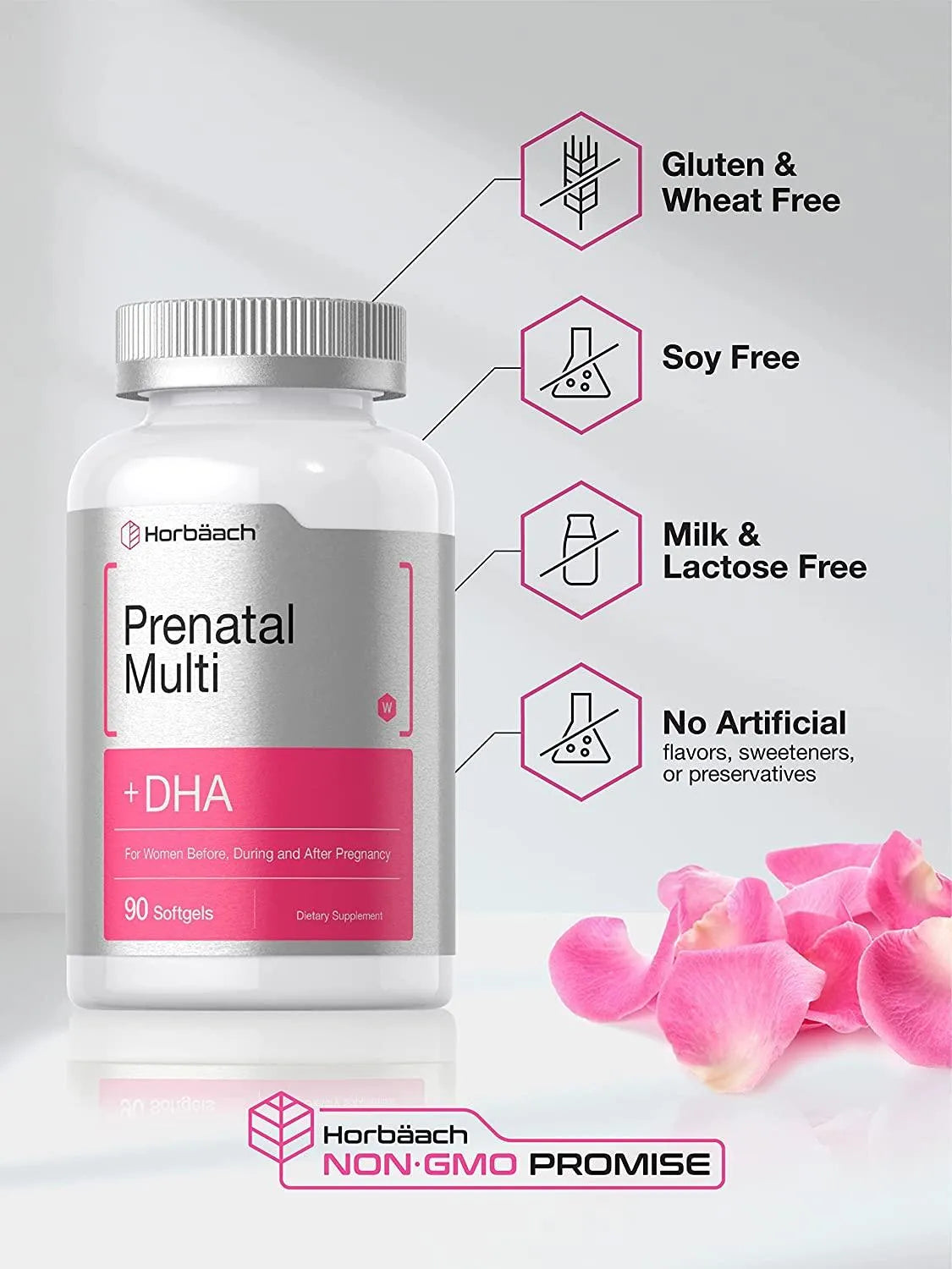 HORBAACH - Horbaach Women's Prenatal Multivitamin DHA, Iron and Folic Acid 90 Capsulas Blandas - The Red Vitamin MX - Suplementos Alimenticios - {{ shop.shopifyCountryName }}