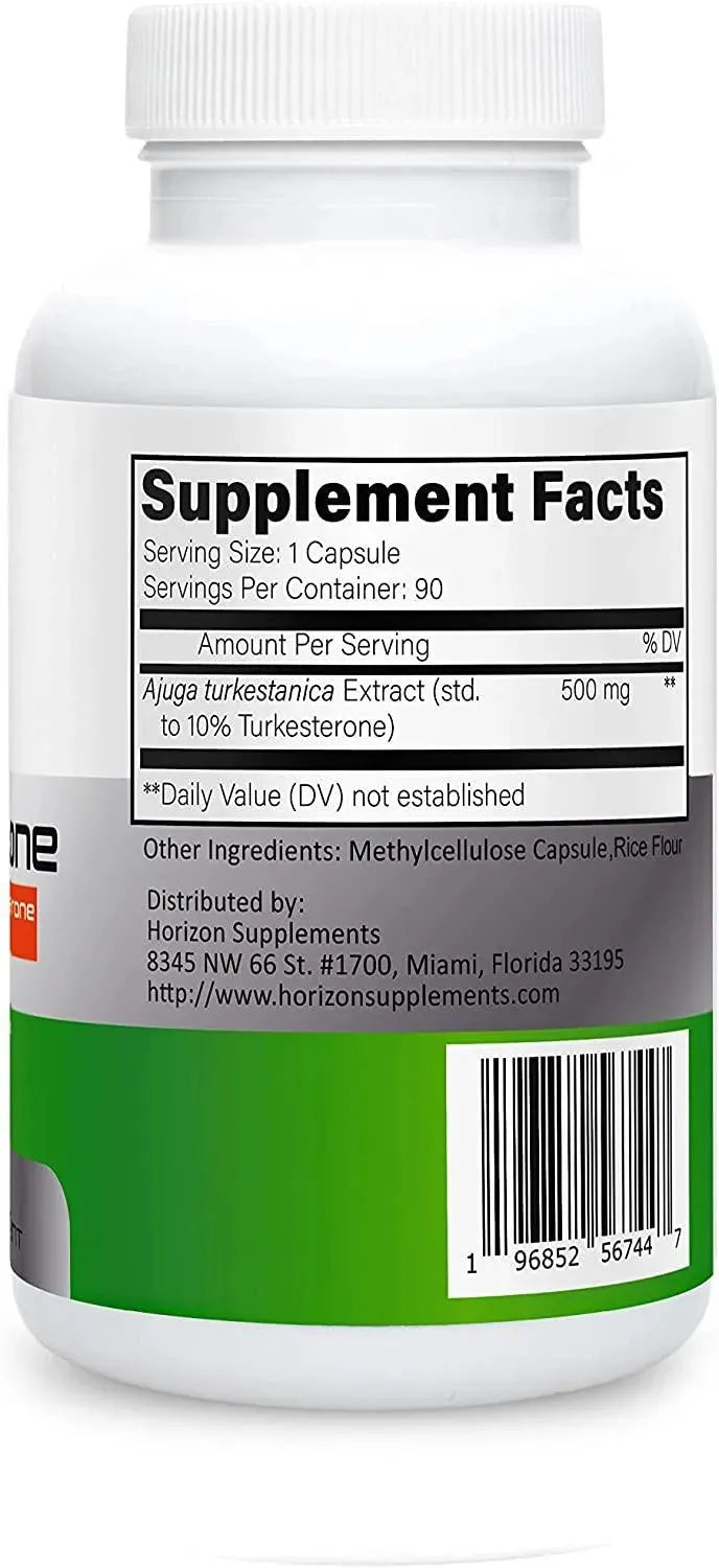 HORIZON SUPPLEMENTS - Horizon Supplements Turkesterone 500Mg. 90 Capsulas - The Red Vitamin MX - Suplementos Alimenticios - {{ shop.shopifyCountryName }}