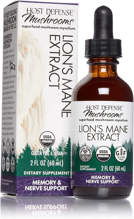 HOST DEFENSE - Host Defense Lion's Mane Extract 2 Fl. Oz. - The Red Vitamin MX - Suplementos Alimenticios - {{ shop.shopifyCountryName }}