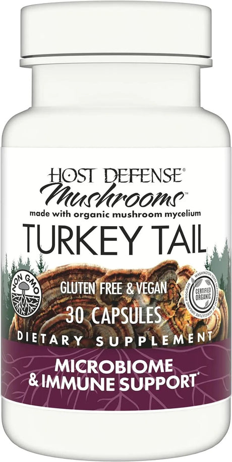 HOST DEFENSE - Host Defense Turkey Tail 30 Capsulas - The Red Vitamin MX - Suplementos Alimenticios - {{ shop.shopifyCountryName }}