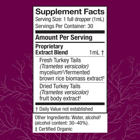 HOST DEFENSE - Host Defense Turkey Tail Extract 30Ml. - The Red Vitamin MX - Suplementos Alimenticios - {{ shop.shopifyCountryName }}