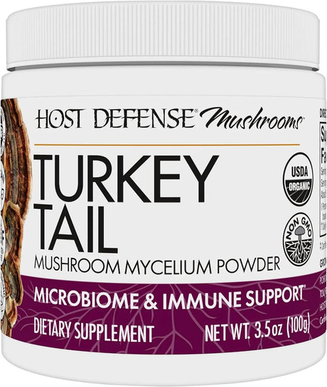 HOST DEFENSE - Host Defense Turkey Tail Mushroom Powder 100Gr. - The Red Vitamin MX - Suplementos Alimenticios - {{ shop.shopifyCountryName }}