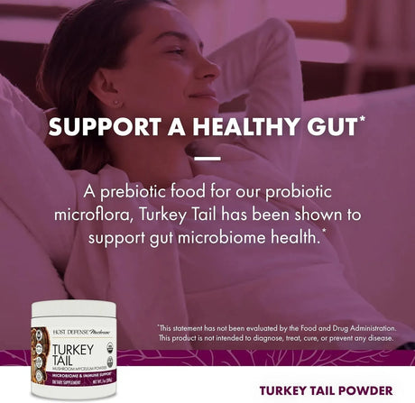 HOST DEFENSE - Host Defense Turkey Tail Mushroom Powder 200Gr. - The Red Vitamin MX - Suplementos Alimenticios - {{ shop.shopifyCountryName }}