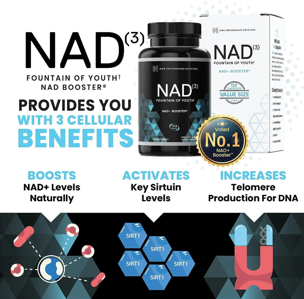 HPN - HPN NAD3 NAD+ Booster - The Red Vitamin MX - Suplementos Alimenticios - {{ shop.shopifyCountryName }}