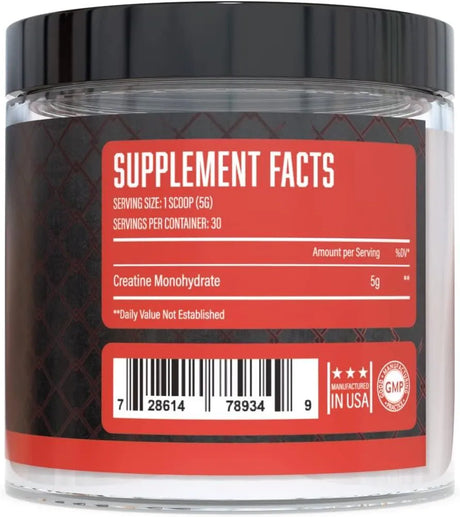 HUGE SUPPLEMENTS - Huge Supplements Creatine Monohydrate Powder 30 Servicios 150Gr. - The Red Vitamin MX - Suplementos Alimenticios - {{ shop.shopifyCountryName }}