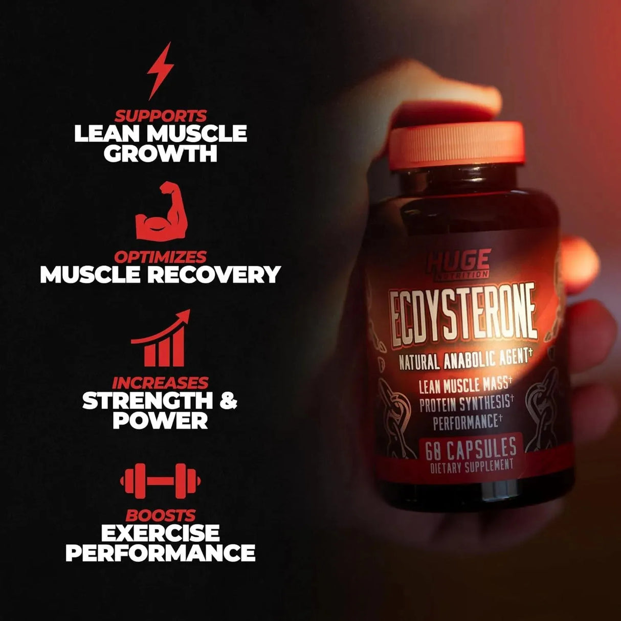 HUGE SUPPLEMENTS - Huge Supplements Ecdysterone 60 Capsulas - The Red Vitamin MX - Suplementos Alimenticios - {{ shop.shopifyCountryName }}