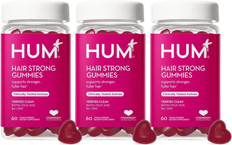 HUM - HUM Hair Strong Daily Gummies with Biotin 60 Gomitas 3 Pack - The Red Vitamin MX - Suplementos Alimenticios - {{ shop.shopifyCountryName }}