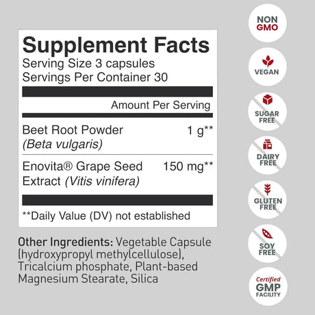 HUMANN - humanN SuperBeets Beet Root 1000Mg. 90 Capsulas - The Red Vitamin MX - Suplementos Alimenticios - {{ shop.shopifyCountryName }}