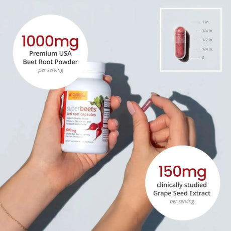 HUMANN - humanN SuperBeets Beet Root 1000Mg. 90 Capsulas - The Red Vitamin MX - Suplementos Alimenticios - {{ shop.shopifyCountryName }}