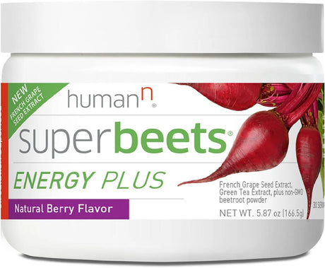 HUMANN - HumanN SuperBeets Energy Plus with Grape Seed Extract Powder 166.5 Gr. - The Red Vitamin MX - Suplementos Alimenticios - {{ shop.shopifyCountryName }}