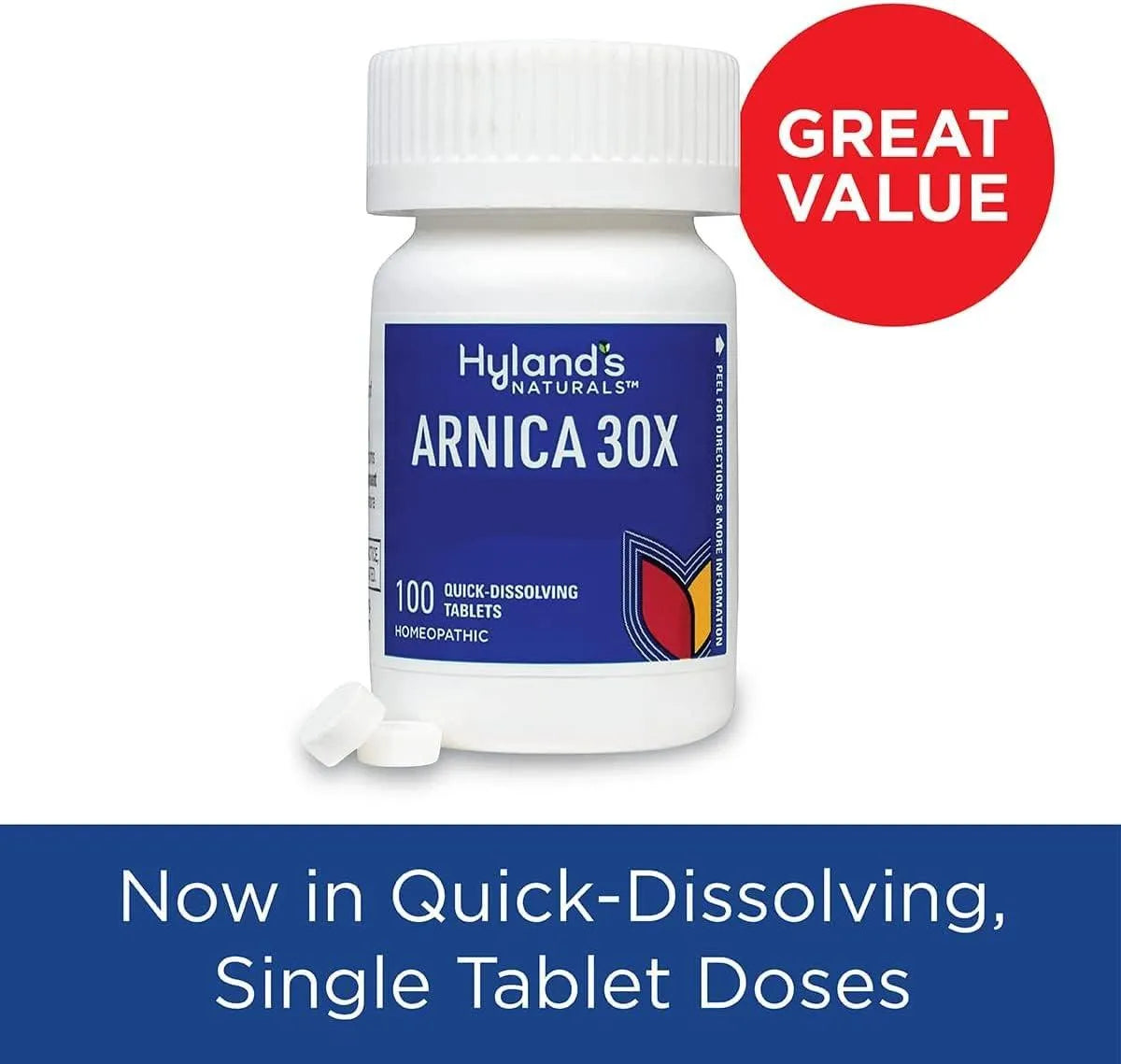 HYLAND´S - Hyland's Naturals Arnica 30x 100 Tabletas Disolubles - The Red Vitamin MX - Suplementos Alimenticios - {{ shop.shopifyCountryName }}