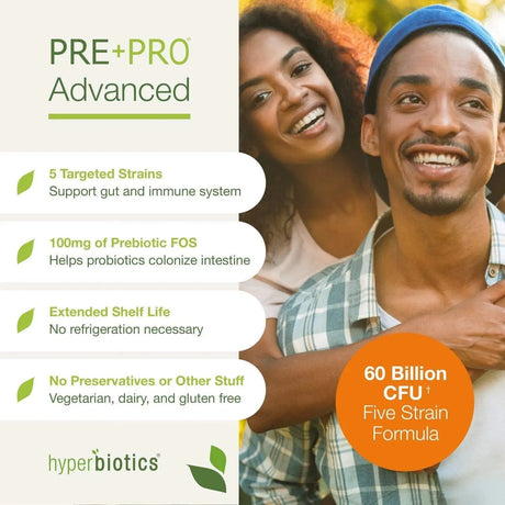 HYPERBIOTICS - Hyperbiotics Pre Pro Vegan Probiotics + Prebiotics 60 Capsulas - The Red Vitamin MX - Suplementos Alimenticios - {{ shop.shopifyCountryName }}