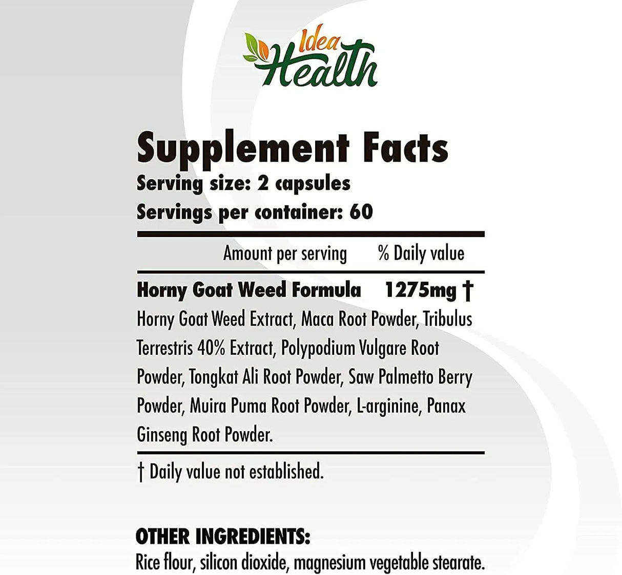 IDEA HEALTH - Idea Health Horny Goat Weed 1275Mg. 120 Capsulas - The Red Vitamin MX - Suplementos Alimenticios - {{ shop.shopifyCountryName }}