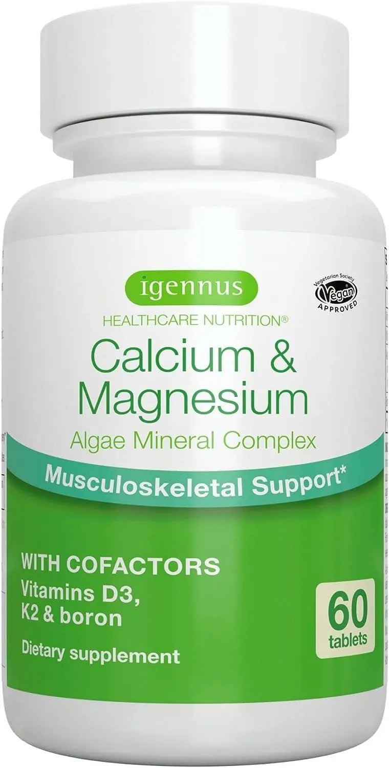 IGENNUS - Igennus High Absorption Algae Calcium & Magnesium 60 Tabletas - The Red Vitamin MX - Suplementos Alimenticios - {{ shop.shopifyCountryName }}