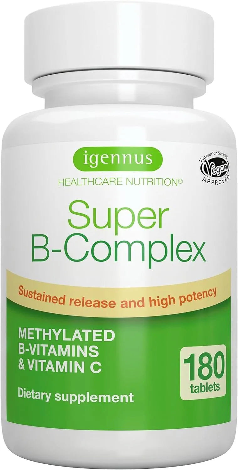 IGENNUS - Igennus Super B-Complex 180 Tabletas - The Red Vitamin MX - Suplementos Alimenticios - {{ shop.shopifyCountryName }}