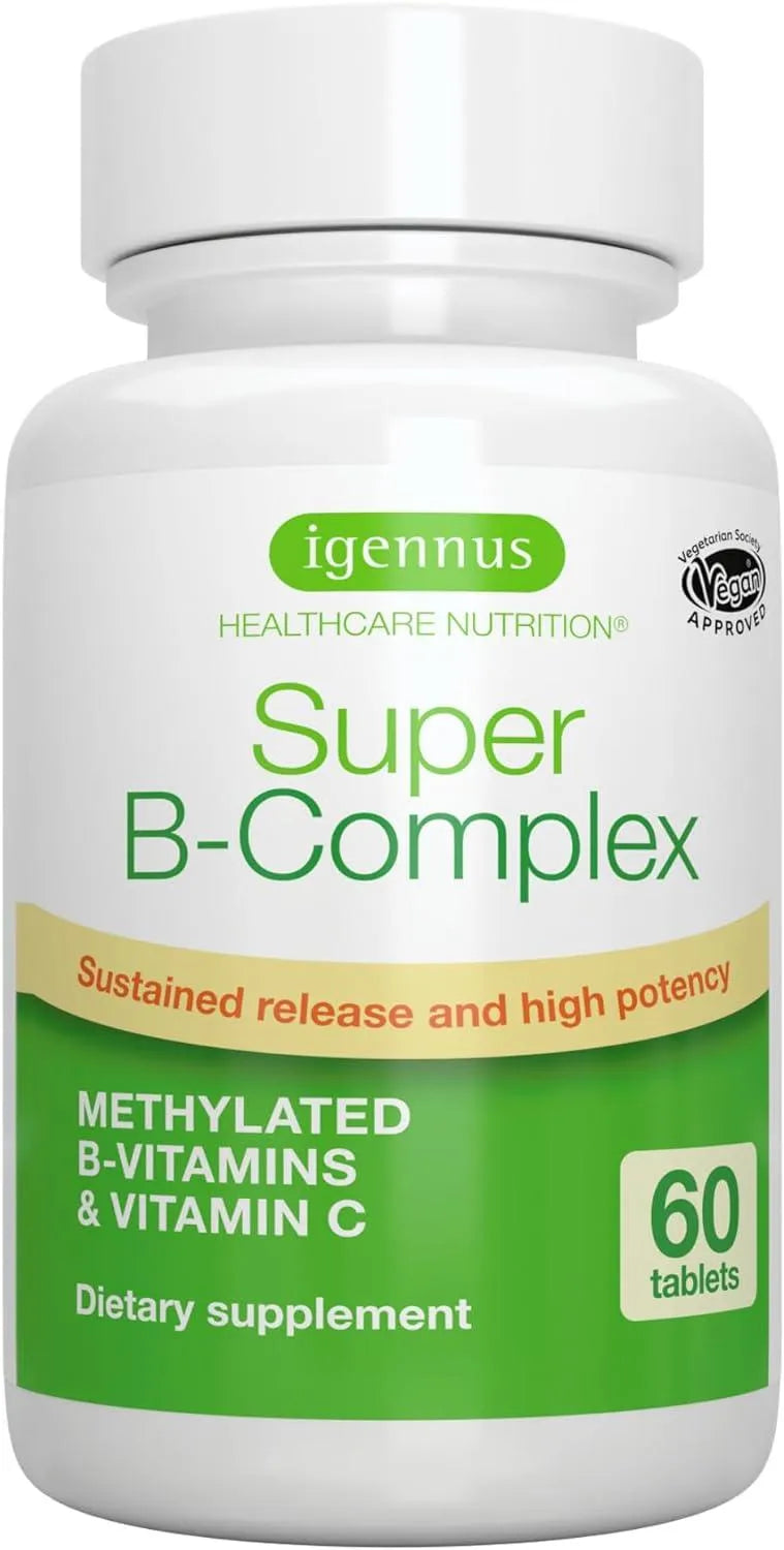 IGENNUS - Igennus Super B-Complex 60 Tabletas - The Red Vitamin MX - Suplementos Alimenticios - {{ shop.shopifyCountryName }}