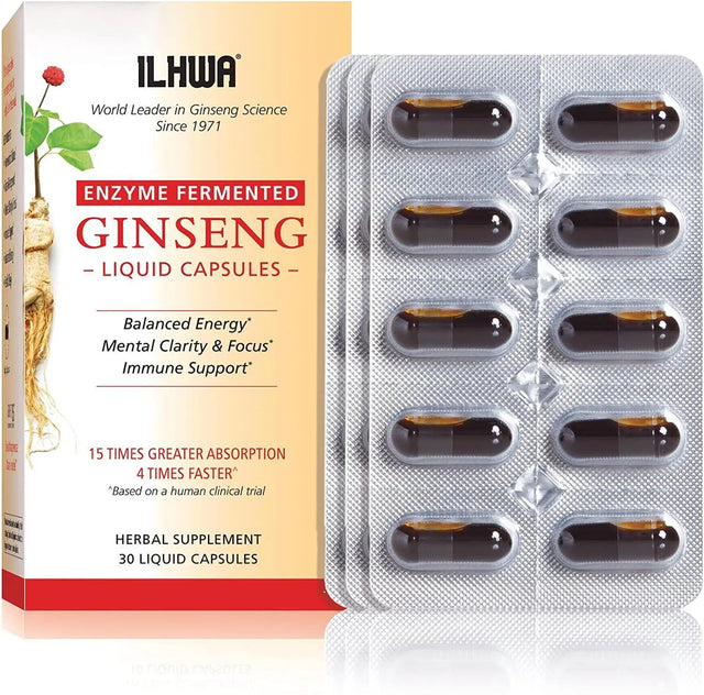 ILHWA - ILHWA Enzyme Fermented Panax Korean Ginseng Extract 30 Capsulas - The Red Vitamin MX - Suplementos Alimenticios - {{ shop.shopifyCountryName }}