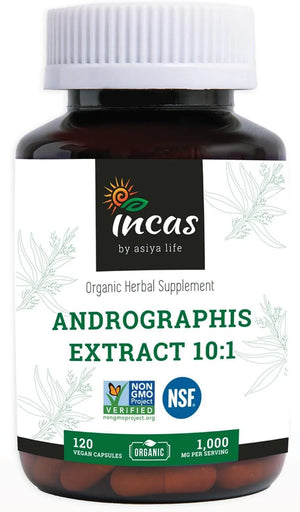 INCAS - INCAS Organic Andrographis 1,000Mg. 120 Capsulas - The Red Vitamin MX - Suplementos Alimenticios - {{ shop.shopifyCountryName }}