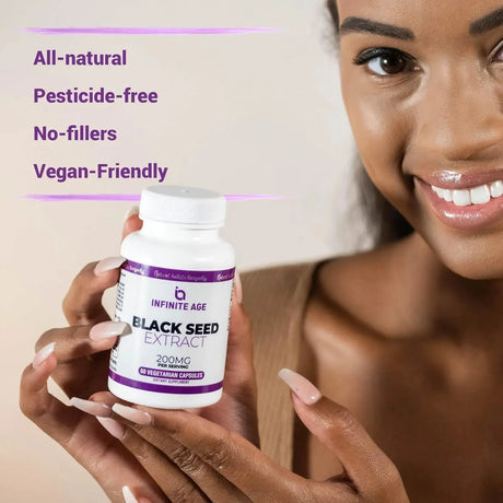 INFINITE AGE - INFINITE AGE Dry Organic Black Seed Oil Extract 200Mg. 60 Capsulas - The Red Vitamin MX - Suplementos Alimenticios - {{ shop.shopifyCountryName }}