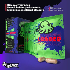 INKSHOT - Loaded Sexual Peak Performance Enhancer 2-in-1 Mind & Body 24 Capsulas - The Red Vitamin MX - Suplementos Alimenticios - {{ shop.shopifyCountryName }}