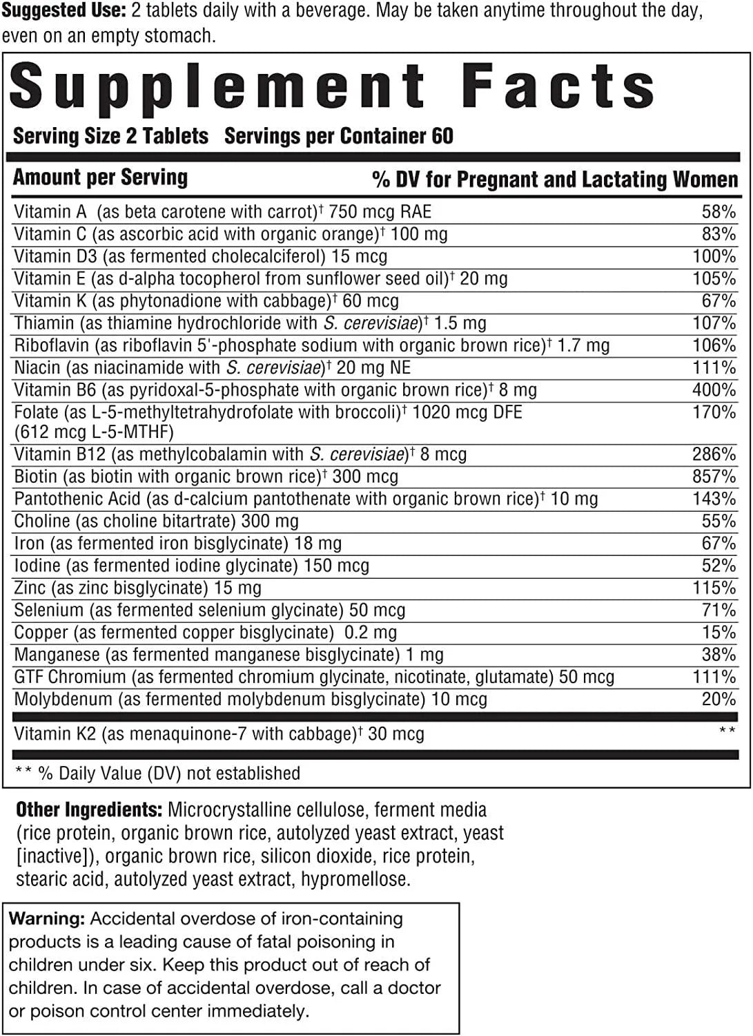 INNATE - INNATE Response Formulas, Baby & Me Multivitamin 120 Tabletas - The Red Vitamin MX - Suplementos Alimenticios - {{ shop.shopifyCountryName }}