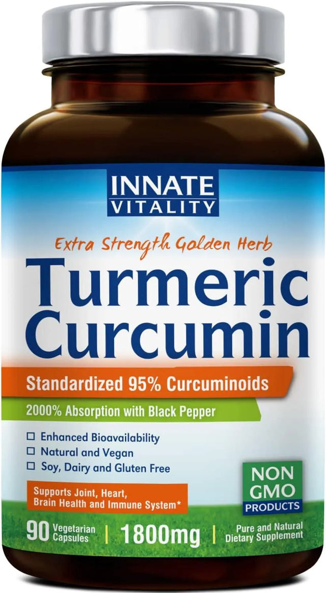 INNATE VITALITY - Innate Vitality Turmeric Curcumin 1800Mg. 90 Capsulas - The Red Vitamin MX - Suplementos Alimenticios - {{ shop.shopifyCountryName }}