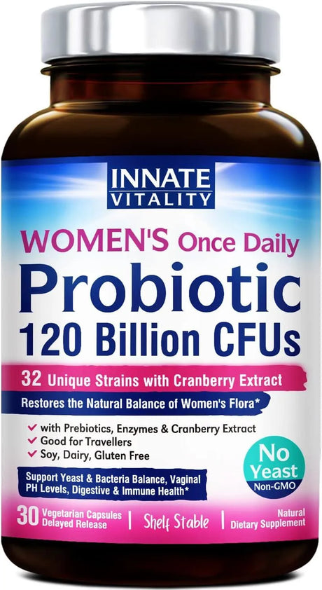 INNATE VITALITY - Innate Vitality Women's Probiotics 120 Billion CFU 30 Capsulas - The Red Vitamin MX - Suplementos Alimenticios - {{ shop.shopifyCountryName }}