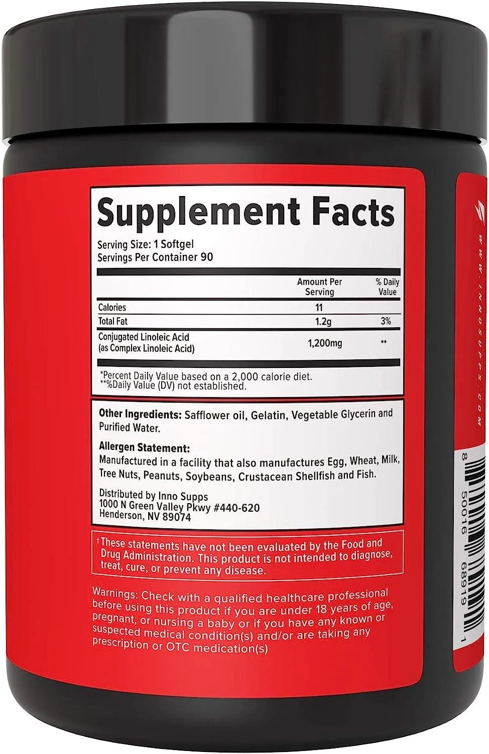 INNOSUPPS - InnoSupps CLA 1200 90 Capsulas Blandas - The Red Vitamin MX - Suplementos Alimenticios - {{ shop.shopifyCountryName }}