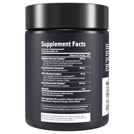 INNOSUPPS - InnoSupps Night Shred Black Edition Cutting-Edge Sleep Aid and Fat Burner 90 Capsulas - The Red Vitamin MX - Suplementos Alimenticios - {{ shop.shopifyCountryName }}