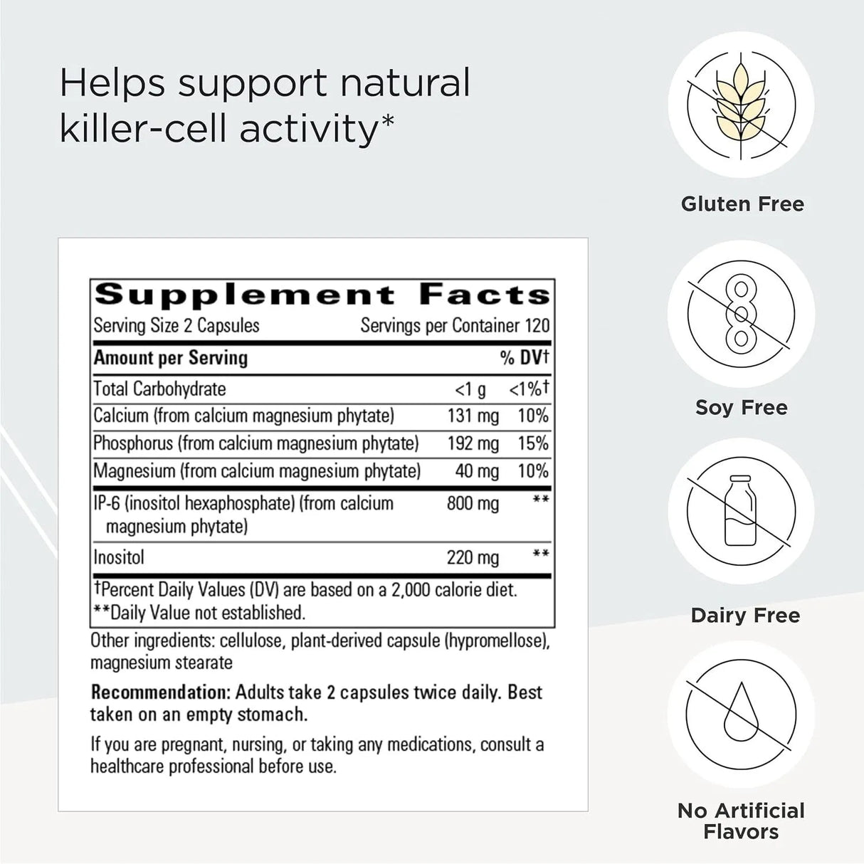 INTEGRATIVE THERAPEUTICS - Integrative Therapeutics Cellular Forte IP-6 and Inositol 120 Capsulas - The Red Vitamin MX - Suplementos Alimenticios - {{ shop.shopifyCountryName }}