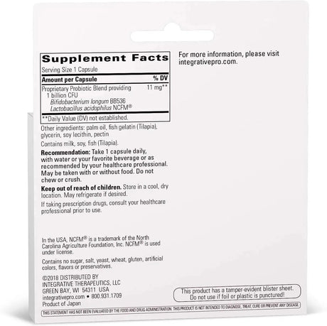 INTEGRATIVE THERAPEUTICS - Integrative Therapeutics Probiotic Pearls 30 Capsulas - The Red Vitamin MX - Suplementos Alimenticios - {{ shop.shopifyCountryName }}