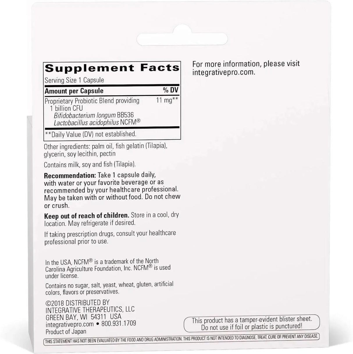 INTEGRATIVE THERAPEUTICS - Integrative Therapeutics Probiotic Pearls 90 Capsulas - The Red Vitamin MX - Suplementos Alimenticios - {{ shop.shopifyCountryName }}